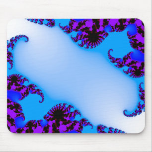 Alfombrilla De Ratón Azul fractal