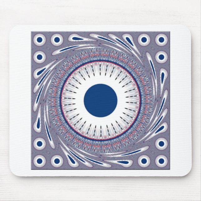 Alfombrilla De Ratón azul moda (Frente)