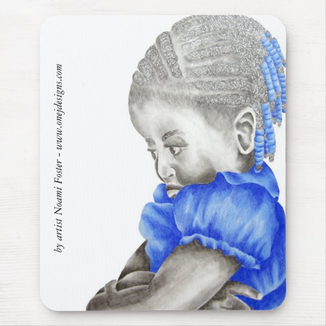 Alfombrilla De Ratón Azul Mousepad de Shemiah (Frente)