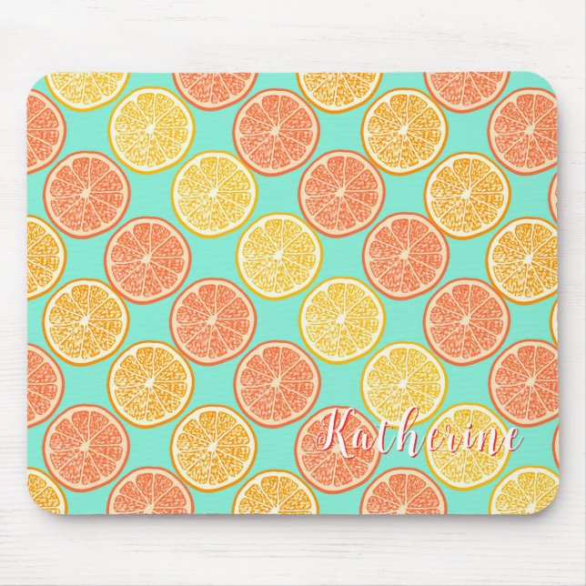 Alfombrilla De Ratón Azul naranja (Frente)