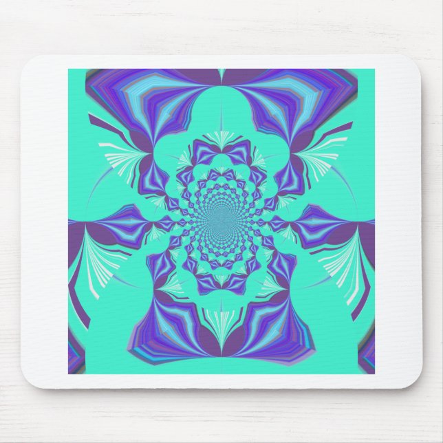 Alfombrilla De Ratón Azul preciado (Frente)