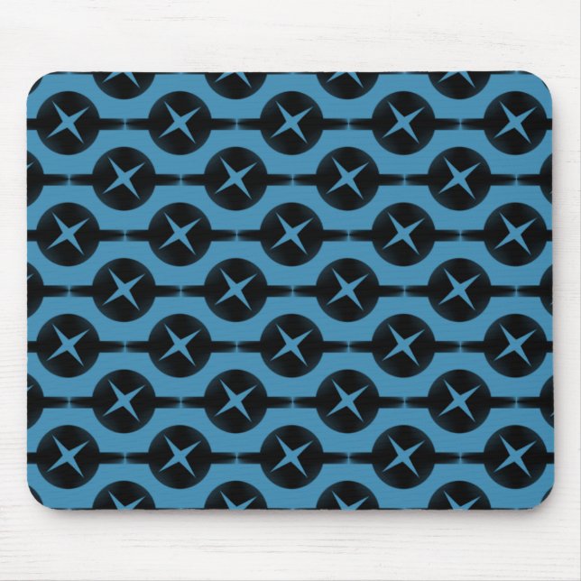Alfombrilla De Ratón Azul profundo Poco frecuentes Círculos Mousepad (Frente)