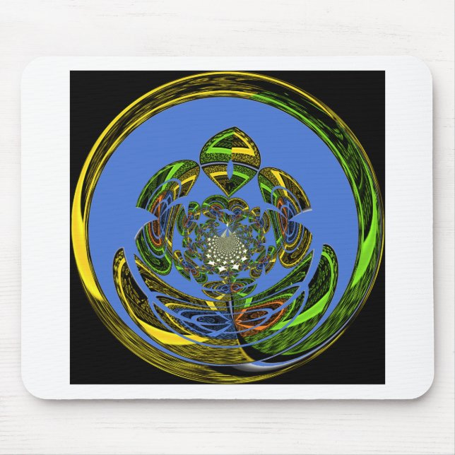 Alfombrilla De Ratón Azul tradicional (Frente)