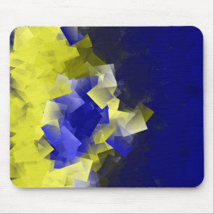 Alfombrilla De Ratón Azul y Amarillo