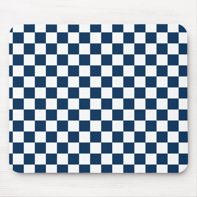 Alfombrilla De Ratón Azul y blanco bajo control (Frente)