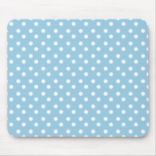 Alfombrilla De Ratón Azul y blanco puntea Mousepad