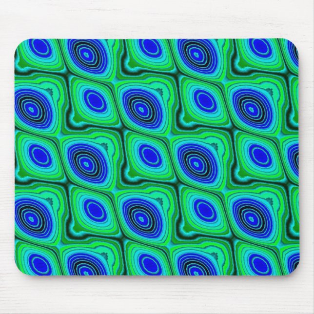 Alfombrilla De Ratón azul y verde (Frente)