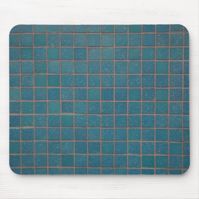 Alfombrilla De Ratón azulejos azules (Frente)