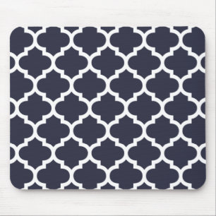 Alfombrilla De Ratón Azules marinos de Quatrefoil