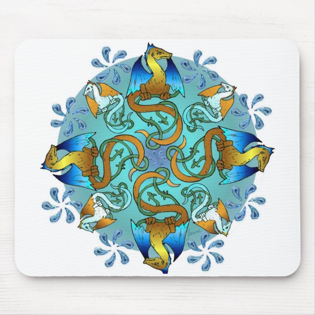 Alfombrilla De Ratón Azules Mousepad de Bornholm (Frente)