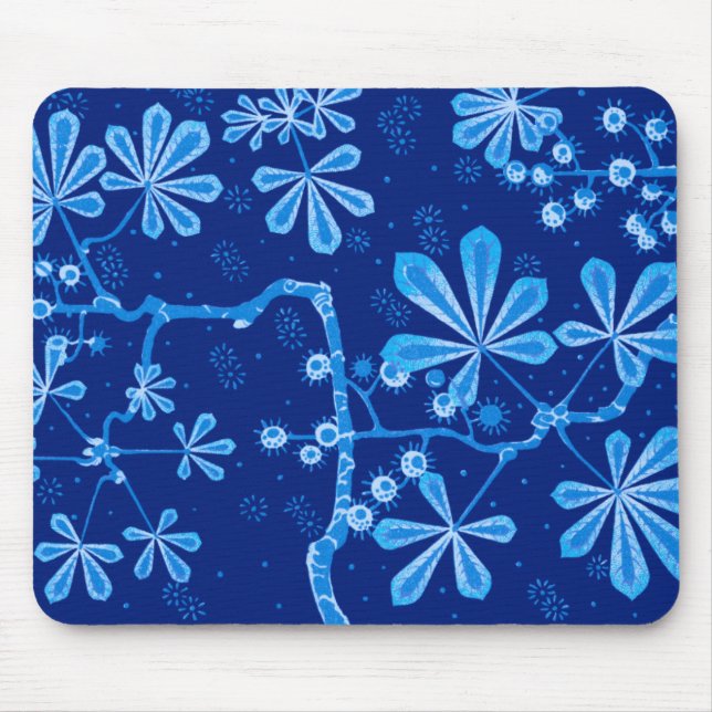 Alfombrilla De Ratón Azure Frost Flower Mousepad (Frente)