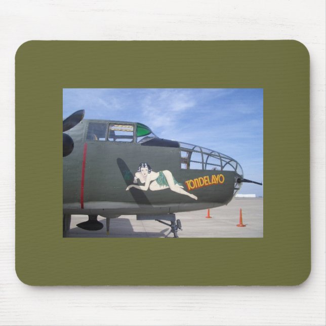 Alfombrilla De Ratón B25 bombardero Mousepad (Frente)