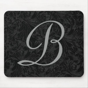 Alfombrilla De Ratón B: Almohadilla elegante para ratón Monograma B