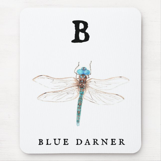 Alfombrilla De Ratón "B" Blue Darner  (Frente)