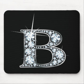 Alfombrilla De Ratón "B" Diamond Bling Mousepad