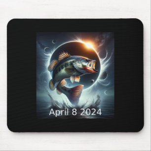 Alfombrilla De Ratón B Eclipse solar de pescado 8 de abril de 2024