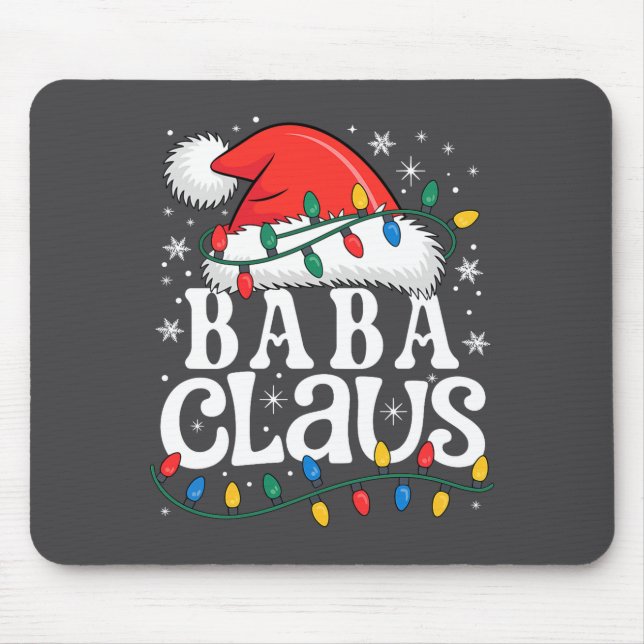 Alfombrilla De Ratón Baba Claus Funny Xmas Christmas Grandma Holiday St (Frente)