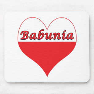 Alfombrilla De Ratón Babunia Corazón Polaco