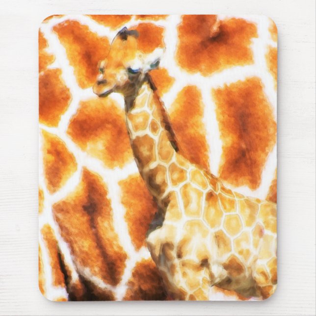 Alfombrilla De Ratón Baby Giraffe (Frente)