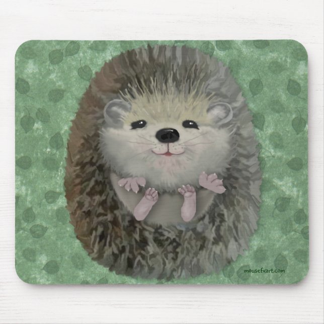 Alfombrilla De Ratón Baby Hedgehog Mousepad (Frente)