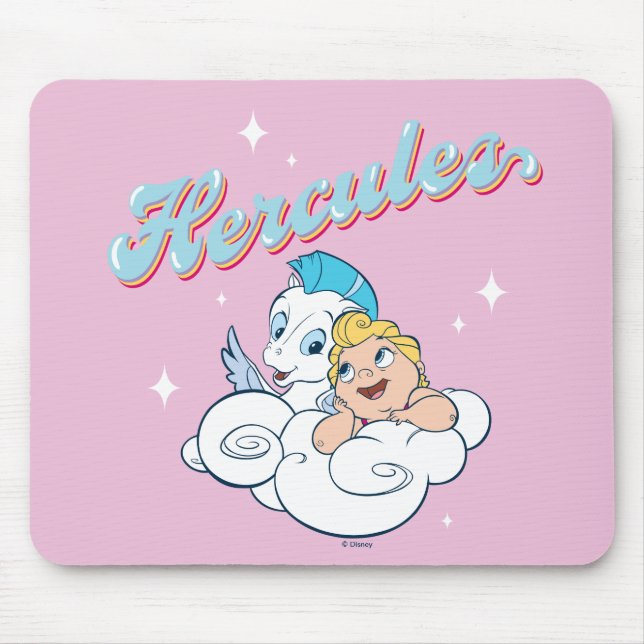 Alfombrilla De Ratón Baby Hercules and Pegasus on a Cloud Mouse Pad (Frente)