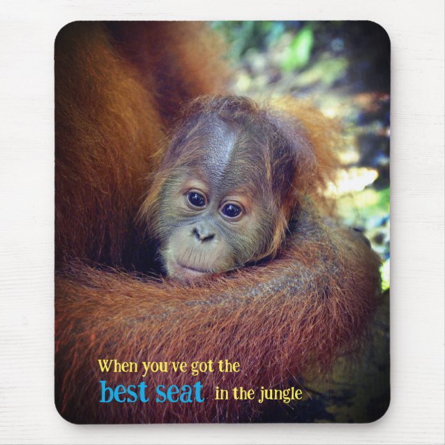 Alfombrilla De Ratón Baby Orangutan (Frente)