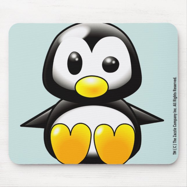 Alfombrilla De Ratón Baby Penguin Mousepad (Frente)