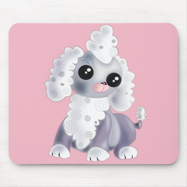 Alfombrilla De Ratón Baby Puppy Pink Mouse Pad (Frente)