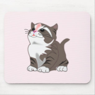 Alfombrilla De Ratón BabyKitten Mouse Pad I Love Mascotas - Pink