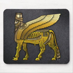 Alfombrilla De Ratón Babylonian Winged Bull Lamassu