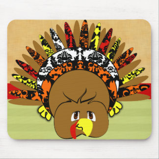 Alfombrilla De Ratón babyturkeycolorsdamaskcirculos