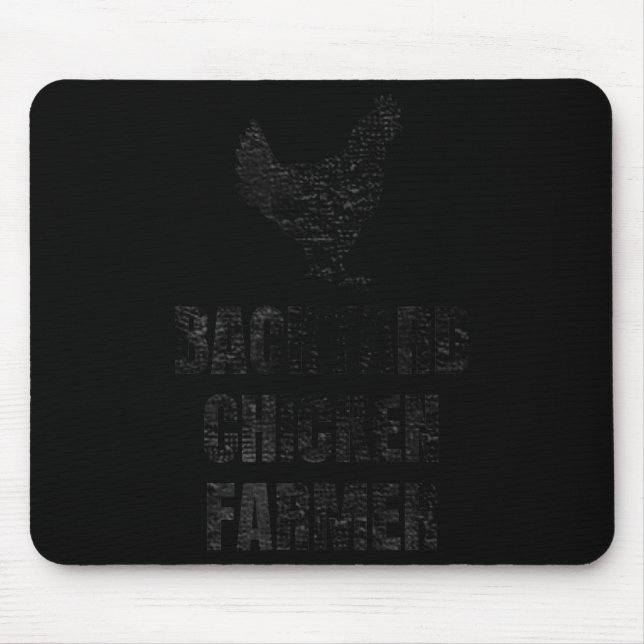 Alfombrilla De Ratón Backyard Chicken Farmer Distressed Gift For Chicke (Frente)
