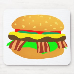 Alfombrilla De Ratón Bacon Cheeseburger