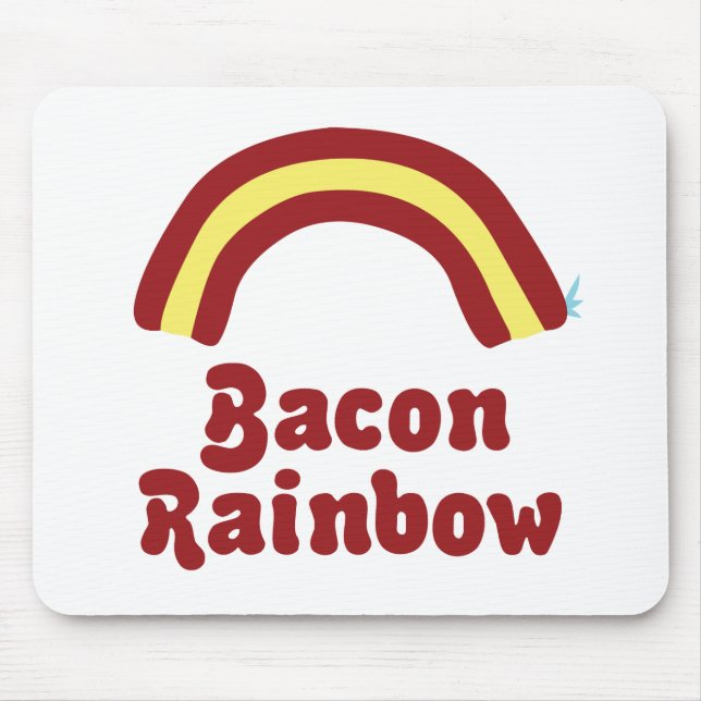 Alfombrilla De Ratón Bacon Rainbow (Frente)