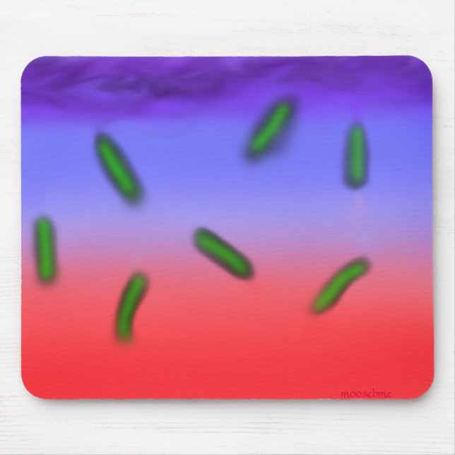 Alfombrilla De Ratón Bacterias termo verdes (Frente)