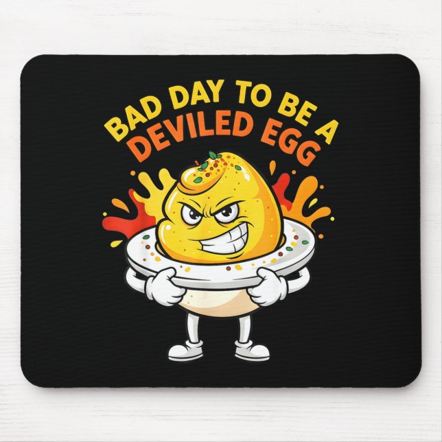 Alfombrilla De Ratón Bad Day To Be A Deviled Egg Funny Thanksgiving Din (Frente)