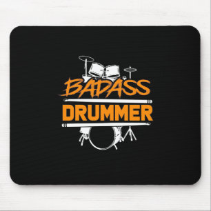 Alfombrilla De Ratón Badass Drummer