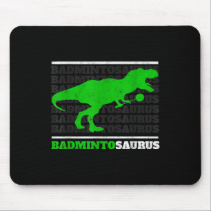Alfombrilla De Ratón Badminto Saurus Rex Birdie Shuttle Dino Bádminton 