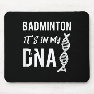 Alfombrilla De Ratón Badminton Dna Para El Jugador De Badminton