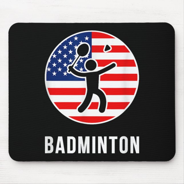 Alfombrilla De Ratón Bádminton EE. UU.  (Frente)