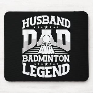 Alfombrilla De Ratón Bádminton, Esposo Papá Leyenda del Bádminton Volan