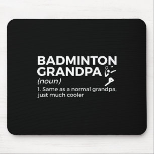 Alfombrilla De Ratón Badminton Grandpa Definition Divertido juego de Ba