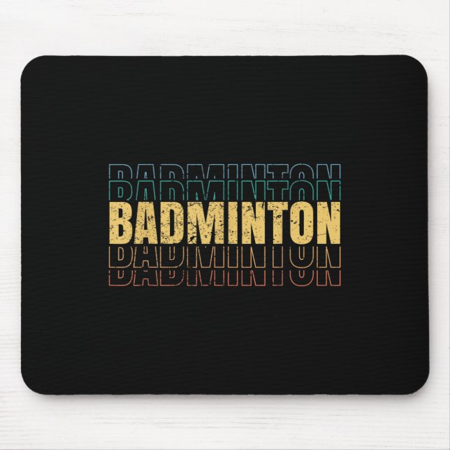 Alfombrilla De Ratón Badminton Love Team Player Coach  (Frente)