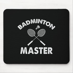Alfombrilla De Ratón Badminton Master Funny Badminton Player Shuttle Ra