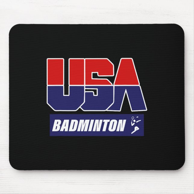Alfombrilla De Ratón Badminton Usa (Frente)
