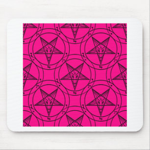 Alfombrilla De Ratón bafometa rosa