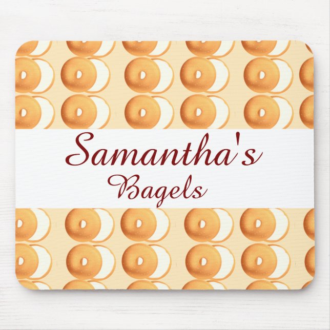 Alfombrilla De Ratón Bagels y nata (Frente)