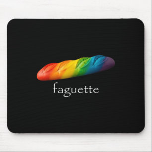 Alfombrilla De Ratón Baguette Divertida Arcoíris Faguette Mes del Orgul