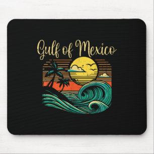 Alfombrilla De Ratón Bahía del Golfo de México Olas Vintage Surf Mujere