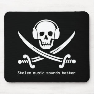 Alfombrilla De Ratón Bahía del pirata - la música robada suena un mejor